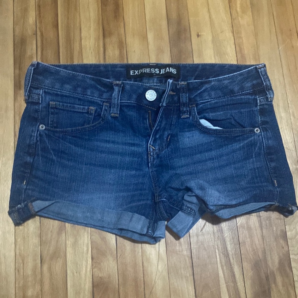 Moderately worn jean shorts!